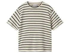 Name It t-shirt sommer sand og navy blazer striber viskose